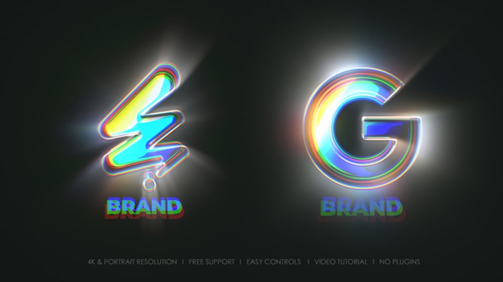 Dynamic Abstract Light Trail Logo Reveal, Video Displays ft. logo